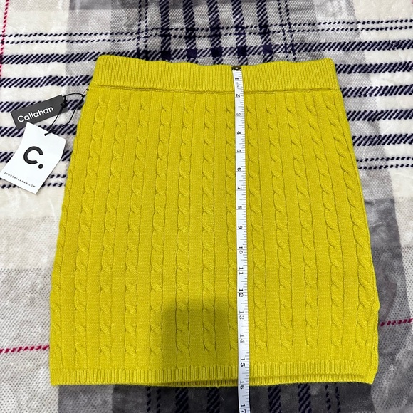 Callahan Women’s Cable Knit Long Sleeve Daisy Polo and Mini Skirt Set - Picture 12 of 13